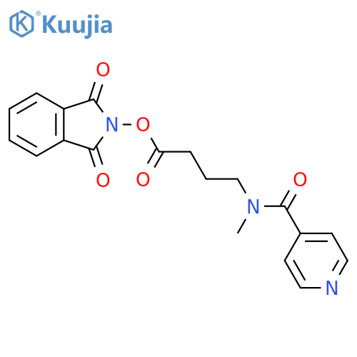 1,3-dioxo-2,3-dihydro-1H-isoindol-2-yl 4-[N-methyl-1-(pyridin-4-yl)formamido]butanoate structure