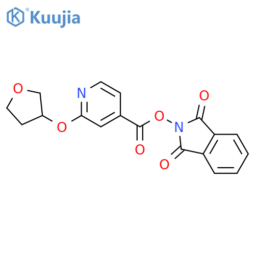 1,3-dioxo-2,3-dihydro-1H-isoindol-2-yl 2-(oxolan-3-yloxy)pyridine-4-carboxylate structure