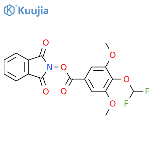 1,3-dioxo-2,3-dihydro-1H-isoindol-2-yl 4-(difluoromethoxy)-3,5-dimethoxybenzoate structure