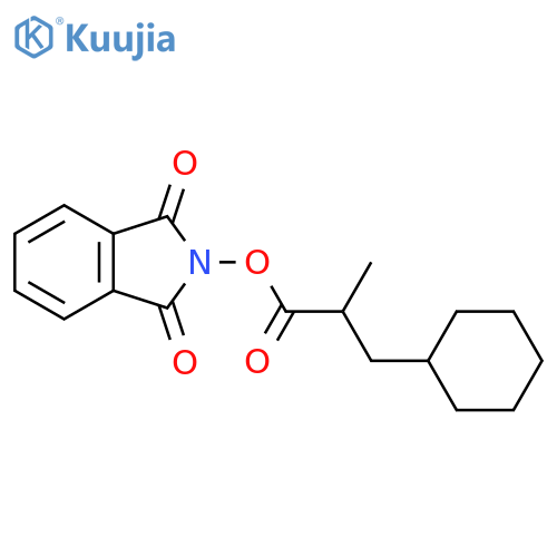 1,3-dioxo-2,3-dihydro-1H-isoindol-2-yl 3-cyclohexyl-2-methylpropanoate structure