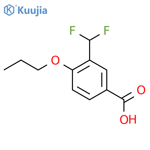 3-(Difluoromethyl)-4-propoxybenzoic acid structure