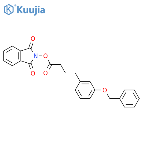 1,3-dioxo-2,3-dihydro-1H-isoindol-2-yl 4-3-(benzyloxy)phenylbutanoate structure