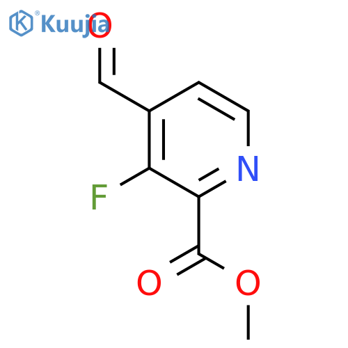 Methyl 3-fluoro-4-formylpyridine-2-carboxylate structure