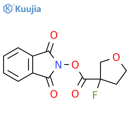 1,3-dioxo-2,3-dihydro-1H-isoindol-2-yl 3-fluorooxolane-3-carboxylate structure