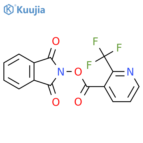1,3-dioxo-2,3-dihydro-1H-isoindol-2-yl 2-(trifluoromethyl)pyridine-3-carboxylate structure