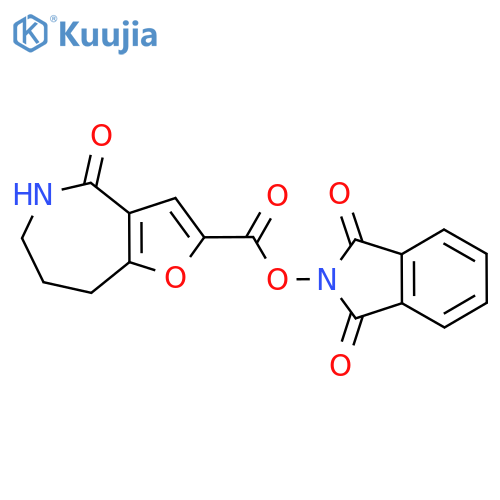 1,3-dioxo-2,3-dihydro-1H-isoindol-2-yl 4-oxo-4H,5H,6H,7H,8H-furo[3,2-c]azepine-2-carboxylate structure