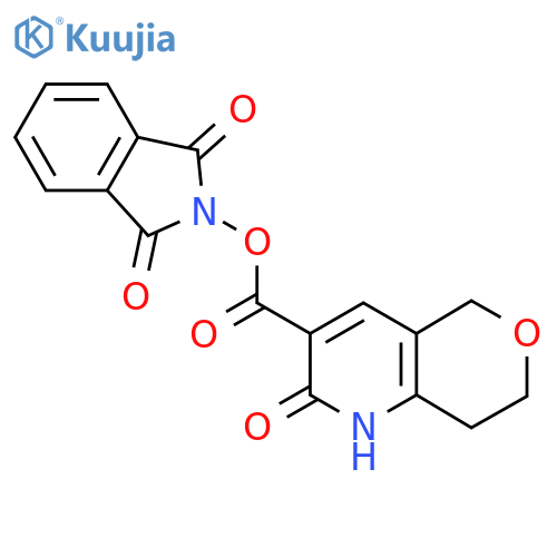 1,3-dioxo-2,3-dihydro-1H-isoindol-2-yl 2-oxo-1H,2H,5H,7H,8H-pyrano[4,3-b]pyridine-3-carboxylate structure