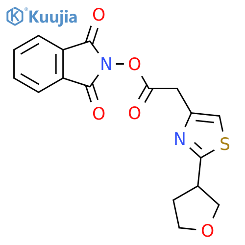 1,3-dioxo-2,3-dihydro-1H-isoindol-2-yl 2-[2-(oxolan-3-yl)-1,3-thiazol-4-yl]acetate structure