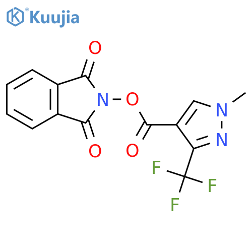 1,3-dioxo-2,3-dihydro-1H-isoindol-2-yl 1-methyl-3-(trifluoromethyl)-1H-pyrazole-4-carboxylate structure