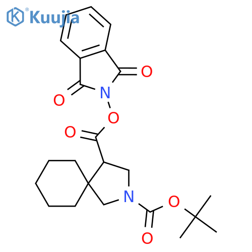 2-tert-butyl 4-(1,3-dioxo-2,3-dihydro-1H-isoindol-2-yl) 2-azaspiro[4.5]decane-2,4-dicarboxylate structure