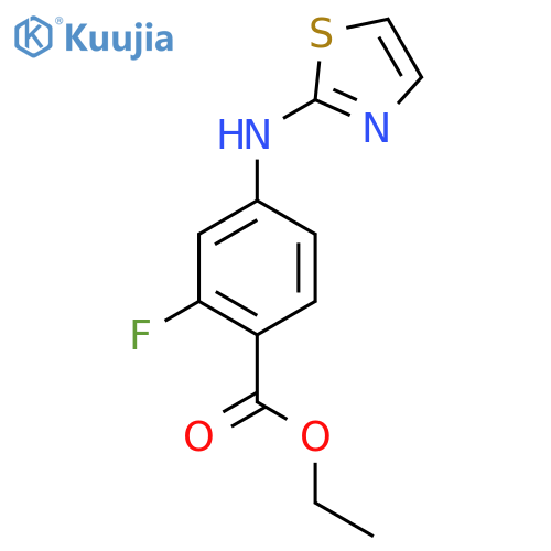 Ethyl 2-fluoro-4-(1,3-thiazol-2-ylamino)benzoate structure