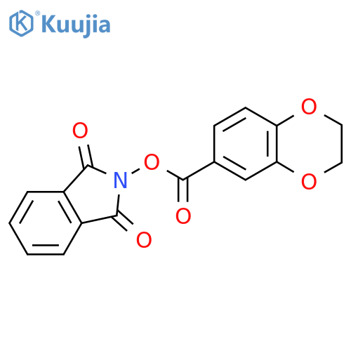 1,3-dioxo-2,3-dihydro-1H-isoindol-2-yl 2,3-dihydro-1,4-benzodioxine-6-carboxylate structure