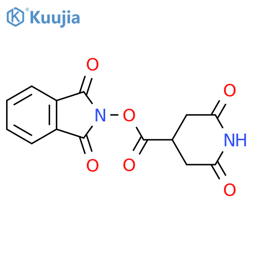 1,3-dioxo-2,3-dihydro-1H-isoindol-2-yl 2,6-dioxopiperidine-4-carboxylate structure