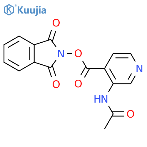 1,3-dioxo-2,3-dihydro-1H-isoindol-2-yl 3-acetamidopyridine-4-carboxylate structure