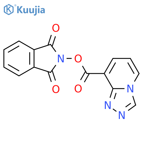 1,3-dioxo-2,3-dihydro-1H-isoindol-2-yl [1,2,4]triazolo[4,3-a]pyridine-8-carboxylate structure