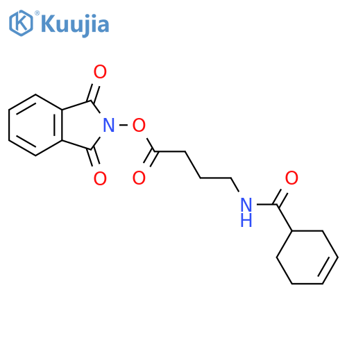 1,3-dioxo-2,3-dihydro-1H-isoindol-2-yl 4-[(cyclohex-3-en-1-yl)formamido]butanoate structure