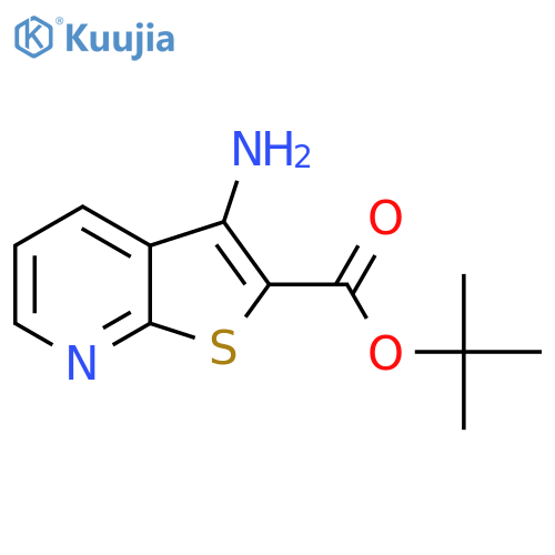 Tert-butyl 3-aminothieno[2,3-b]pyridine-2-carboxylate structure