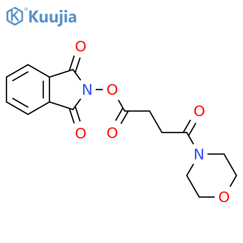 1,3-dioxo-2,3-dihydro-1H-isoindol-2-yl 4-(morpholin-4-yl)-4-oxobutanoate structure