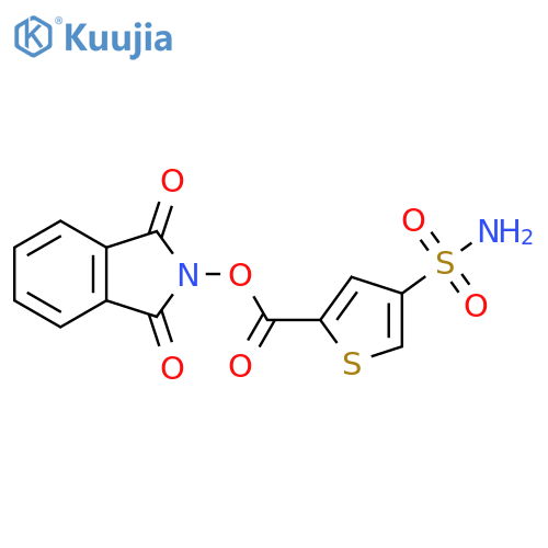 1,3-dioxo-2,3-dihydro-1H-isoindol-2-yl 4-sulfamoylthiophene-2-carboxylate structure