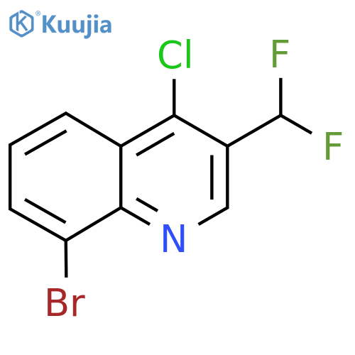 8-Bromo-4-chloro-3-(difluoromethyl)quinoline structure