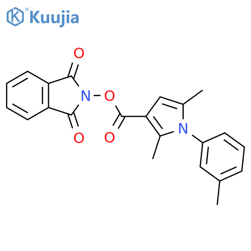 1,3-dioxo-2,3-dihydro-1H-isoindol-2-yl 2,5-dimethyl-1-(3-methylphenyl)-1H-pyrrole-3-carboxylate structure