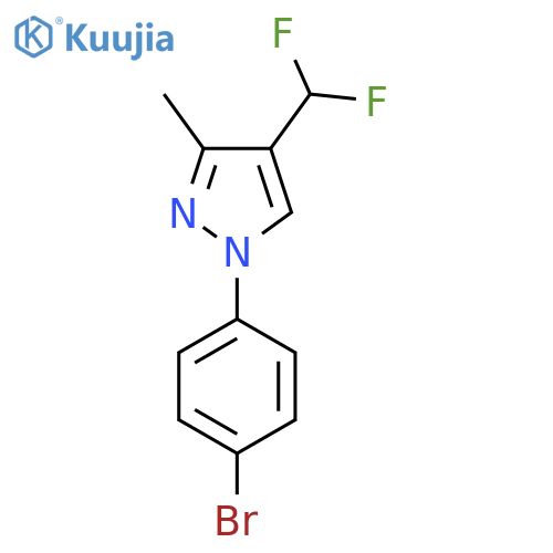 1-(4-Bromophenyl)-4-(difluoromethyl)-3-methylpyrazole structure