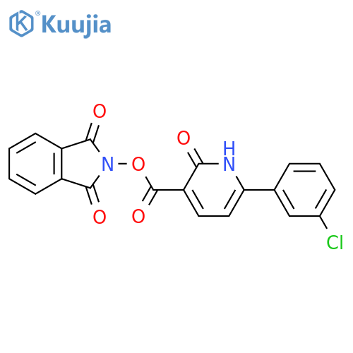 1,3-dioxo-2,3-dihydro-1H-isoindol-2-yl 6-(3-chlorophenyl)-2-oxo-1,2-dihydropyridine-3-carboxylate structure