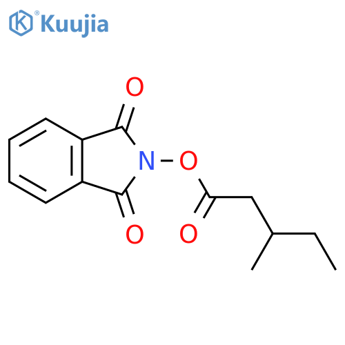 1,3-dioxo-2,3-dihydro-1H-isoindol-2-yl 3-methylpentanoate structure