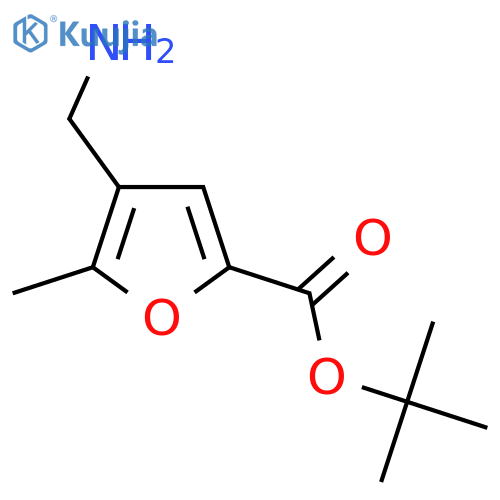 Tert-butyl 4-(aminomethyl)-5-methylfuran-2-carboxylate structure