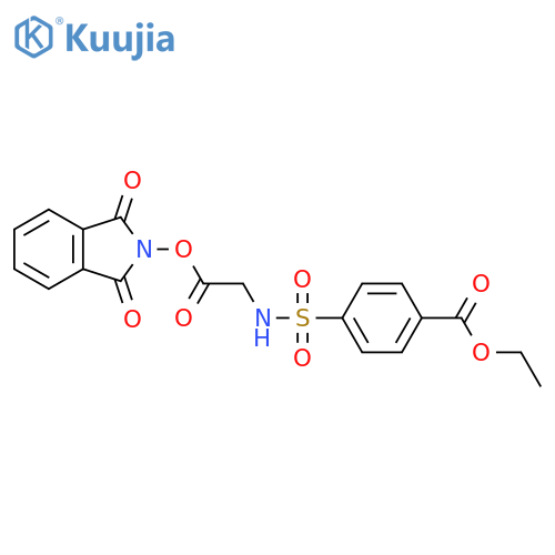 ethyl 4-({2-[(1,3-dioxo-2,3-dihydro-1H-isoindol-2-yl)oxy]-2-oxoethyl}sulfamoyl)benzoate structure
