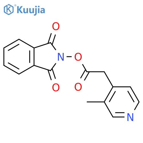 1,3-dioxo-2,3-dihydro-1H-isoindol-2-yl 2-(3-methylpyridin-4-yl)acetate structure