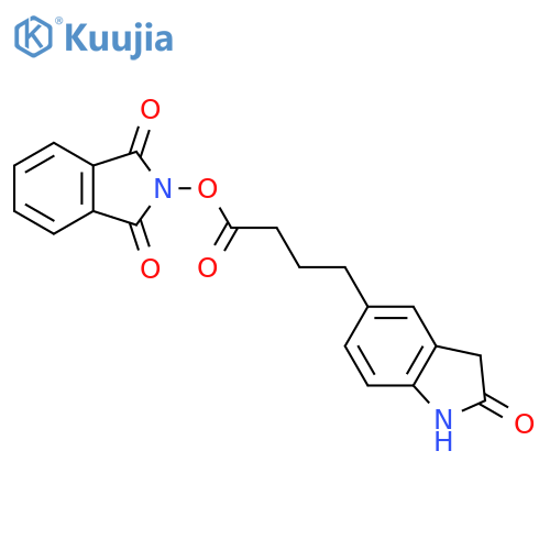 1,3-dioxo-2,3-dihydro-1H-isoindol-2-yl 4-(2-oxo-2,3-dihydro-1H-indol-5-yl)butanoate structure