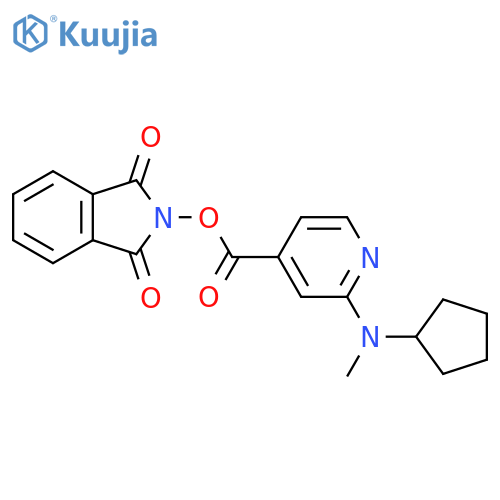 1,3-dioxo-2,3-dihydro-1H-isoindol-2-yl 2-[cyclopentyl(methyl)amino]pyridine-4-carboxylate structure