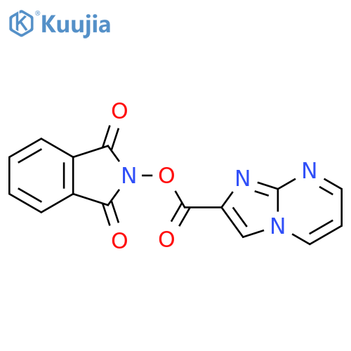 1,3-dioxo-2,3-dihydro-1H-isoindol-2-yl imidazo[1,2-a]pyrimidine-2-carboxylate structure
