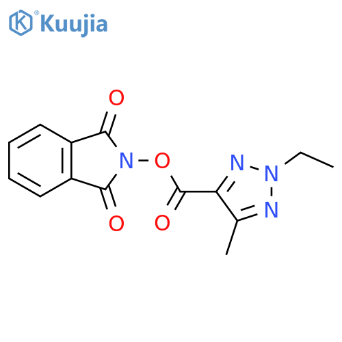 1,3-dioxo-2,3-dihydro-1H-isoindol-2-yl 2-ethyl-5-methyl-2H-1,2,3-triazole-4-carboxylate structure