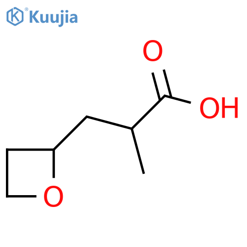2-Methyl-3-(oxetan-2-yl)propanoic acid structure