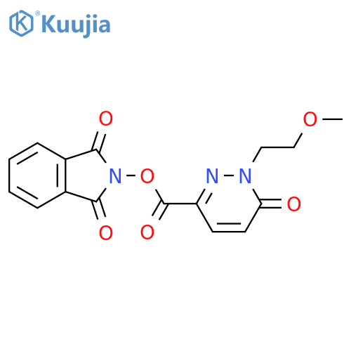 1,3-dioxo-2,3-dihydro-1H-isoindol-2-yl 1-(2-methoxyethyl)-6-oxo-1,6-dihydropyridazine-3-carboxylate structure