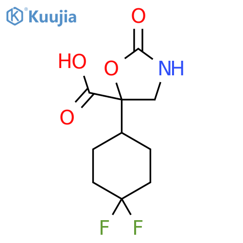 5-(4,4-Difluorocyclohexyl)-2-oxo-1,3-oxazolidine-5-carboxylic acid structure