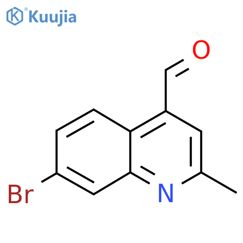 7-Bromo-2-methylquinoline-4-carbaldehyde structure