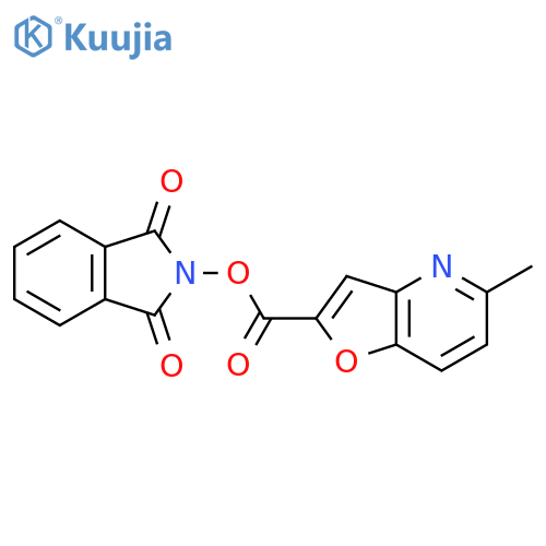1,3-dioxo-2,3-dihydro-1H-isoindol-2-yl 5-methylfuro[3,2-b]pyridine-2-carboxylate structure