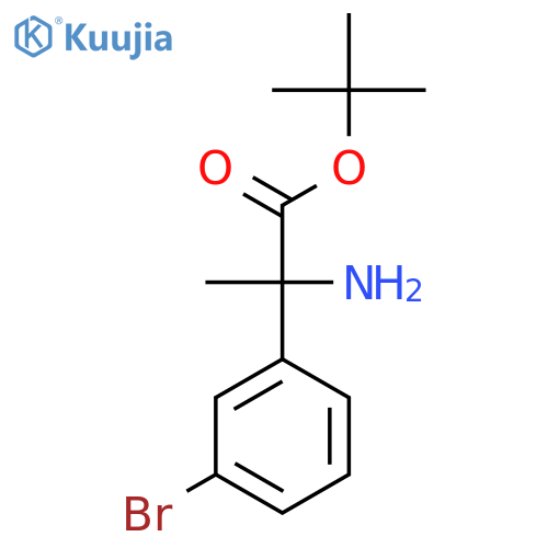 Tert-butyl 2-amino-2-(3-bromophenyl)propanoate structure