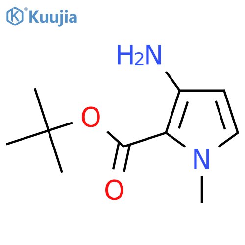 Tert-butyl 3-amino-1-methylpyrrole-2-carboxylate structure
