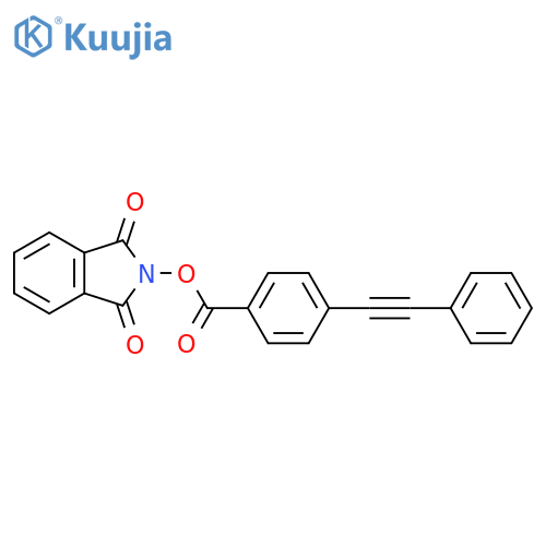 1,3-dioxo-2,3-dihydro-1H-isoindol-2-yl 4-(2-phenylethynyl)benzoate structure