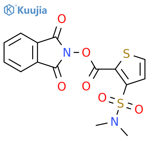 1,3-dioxo-2,3-dihydro-1H-isoindol-2-yl 3-(dimethylsulfamoyl)thiophene-2-carboxylate structure