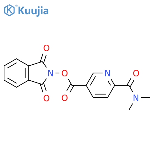 1,3-dioxo-2,3-dihydro-1H-isoindol-2-yl 6-(dimethylcarbamoyl)pyridine-3-carboxylate structure
