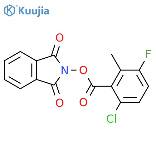 1,3-dioxo-2,3-dihydro-1H-isoindol-2-yl 6-chloro-3-fluoro-2-methylbenzoate structure