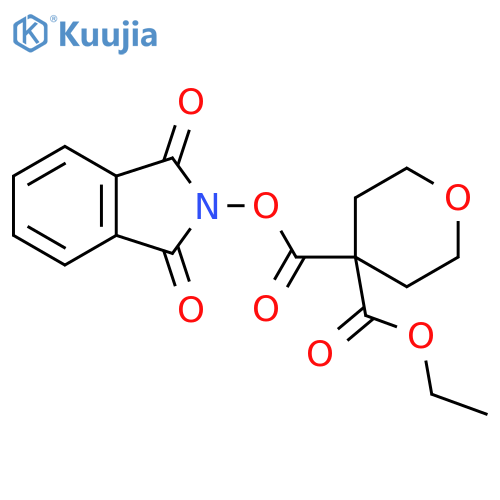 4-(1,3-dioxo-2,3-dihydro-1H-isoindol-2-yl) 4-ethyl oxane-4,4-dicarboxylate structure