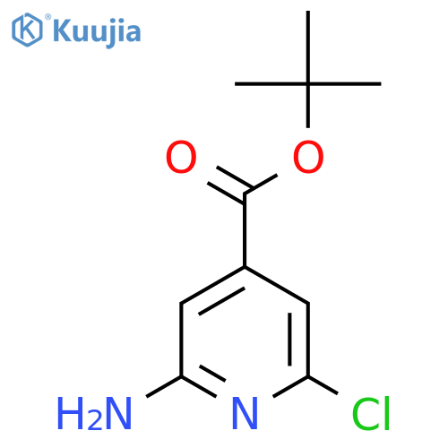 Tert-butyl 2-amino-6-chloropyridine-4-carboxylate structure