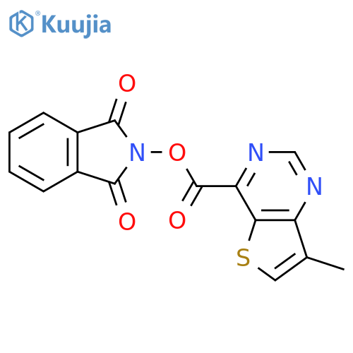 1,3-dioxo-2,3-dihydro-1H-isoindol-2-yl 7-methylthieno[3,2-d]pyrimidine-4-carboxylate structure
