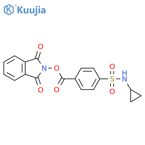 1,3-dioxo-2,3-dihydro-1H-isoindol-2-yl 4-(cyclopropylsulfamoyl)benzoate structure